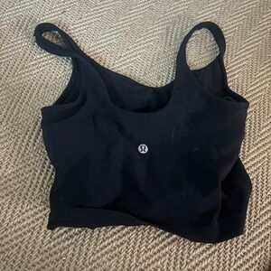black lululemon align tank